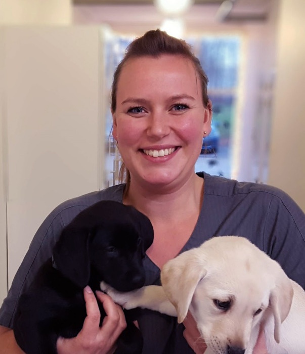 Mette Hedegård Sørensen er veterinærsygeplejerske på Randers Dyrehospital